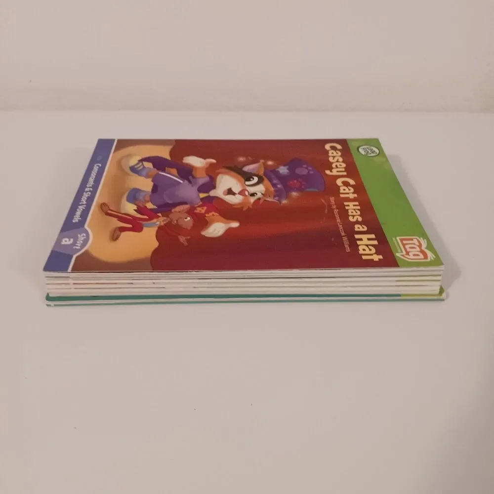 Leap Frog Tag Reader Interactive Books-Lot Of 8-Early Readers-Long & Short Vowel